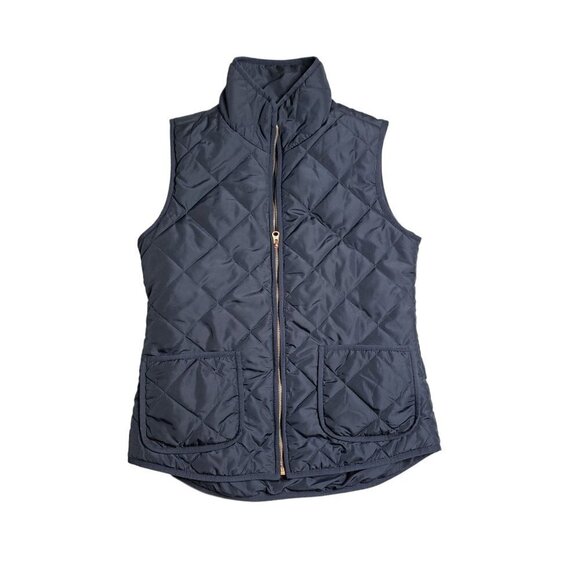 Market & Spruce Jackets & Blazers - Market & Spruce Navy blue sleeveless quilted vest, size Small